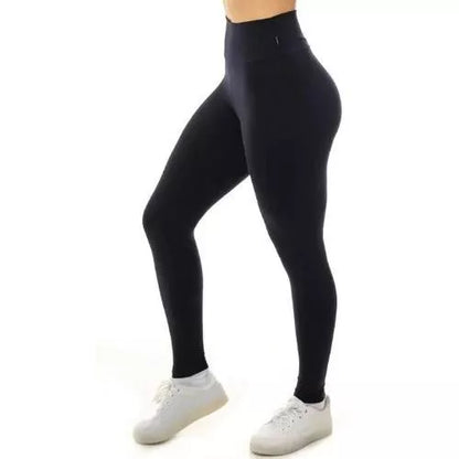 Calça Legging Flanelada Feminina Zero transparência Lisa Peluciada Quentinha Inverno