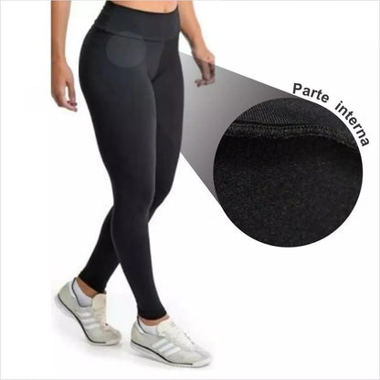 Calça Legging Flanelada Feminina Zero transparência Lisa Peluciada Quentinha Inverno