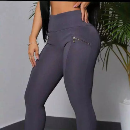 Calça Montaria Feminina Gorgorao Cintura Alta com Bolso Zíper Dianteiro