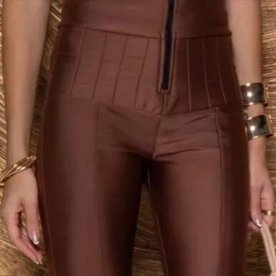 Calça Lipo Feminina Tecido Suplex Power Modeladora Legging