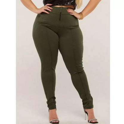 Calça Lipo Suplex Plus Size Feminina Cintura Alta