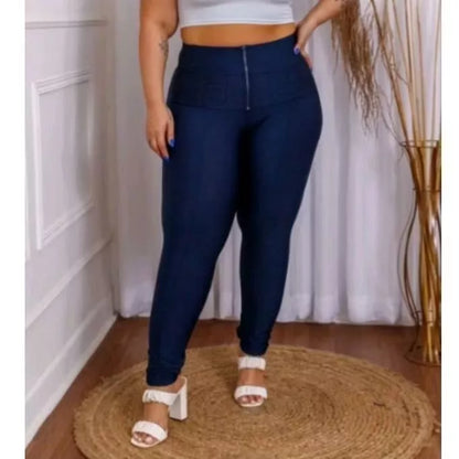 Calça Lipo Suplex Plus Size Feminina Cintura Alta