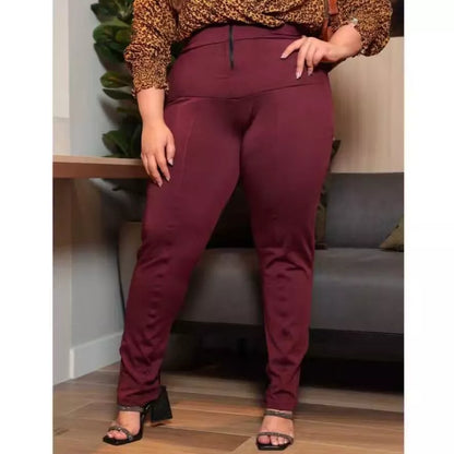 Calça Lipo Suplex Plus Size Feminina Cintura Alta
