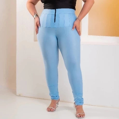 Calça Lipo Suplex Plus Size Feminina Cintura Alta