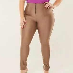 Calça Lipo Suplex Plus Size Feminina Cintura Alta