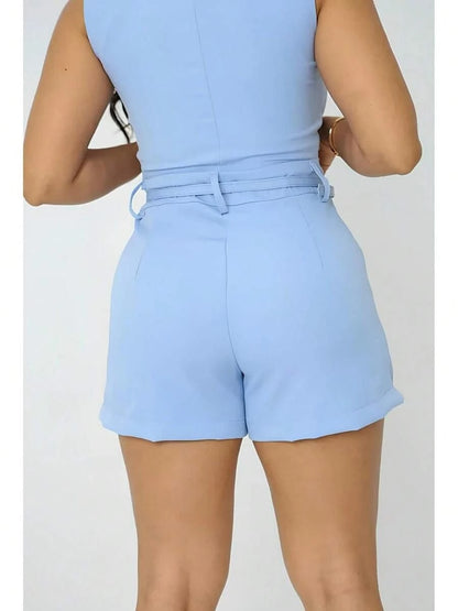 Conjunto Colete e Shorts Alfaiataria Feminino – Elegante